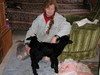 Bonnie with Velvet and Questa -- 2004